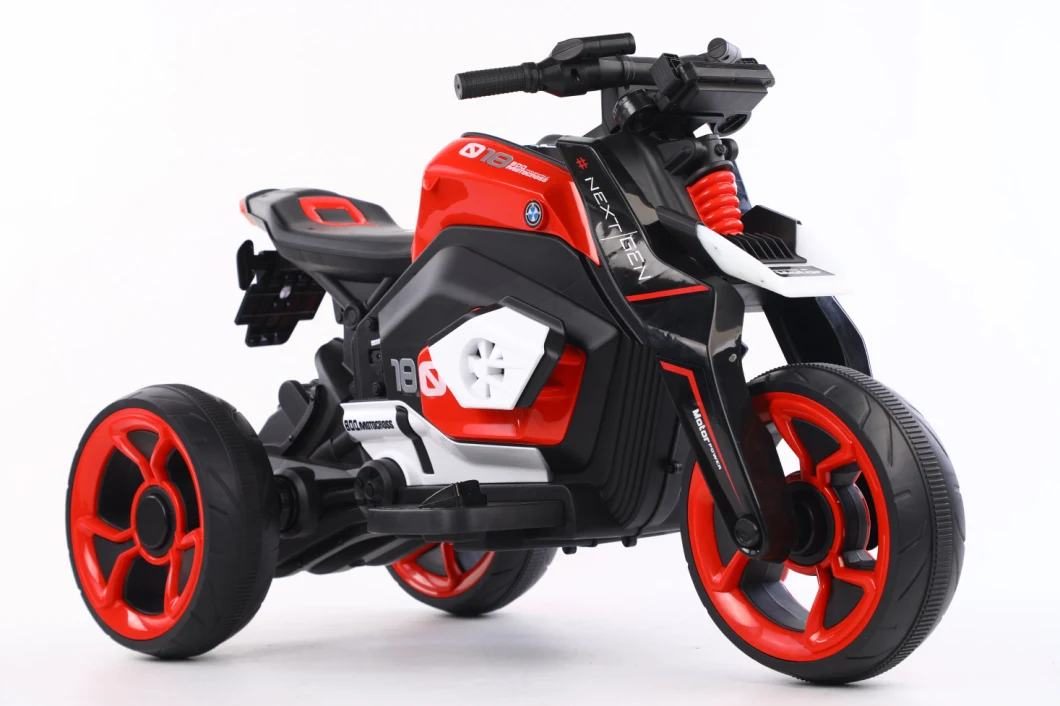 Children′s Electric Motorcycle Three-Wheeled Car Men′s and Women′s Baby Stroller Charging Model Can Sit Adults