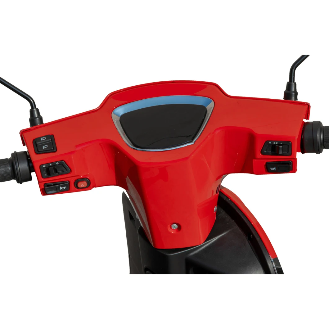 High Security Front/Rear Hydraulic Suspension 2 Wheels Red City 1200W Electric Scooter