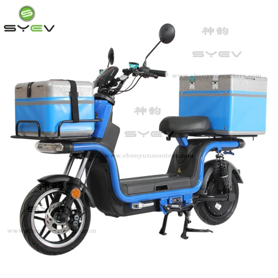 Shenyun atacado 120 km de longo alcance preto/verde/amarelo/branco 10 polegadas/12 polegadas entrega de pneus elétrico scooter/bicicleta para fast food pizza com duas caixas