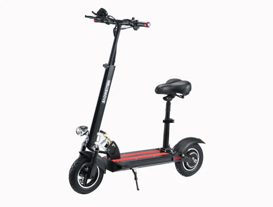 Scooter elétrico de liga vermelha de 10 polegadas da China