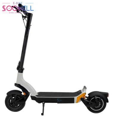 Embalagem de papelão White Mountain 1000 W bicicleta de alta qualidade 10 polegadas CST Pneu sem câmara Scooter elétrico