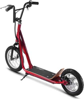 Scooter elétrico de lítio de roda grande 36V 350W vermelho