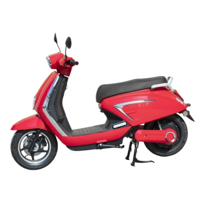 Scooter urbano com bateria de 1200 W 25 km/h velocidade máxima Preto vermelho Scooter de transporte elétrico Scooter elétrico