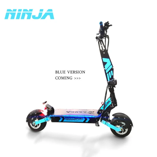 Dokma 72V New Blue Fashion Dninja Electric E Scooter 7000W 40ah Fash Riding com Off Road Tipo 100km de Alta Velocidade