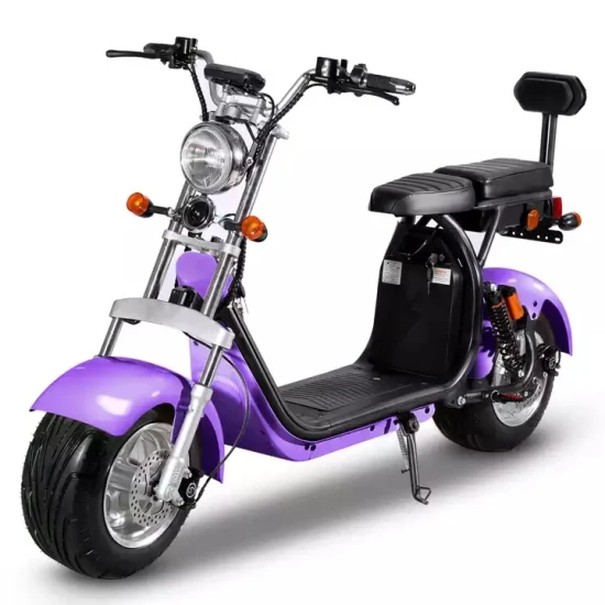 Scooter de motocicleta elétrica branca de design atraente 60V para adultos